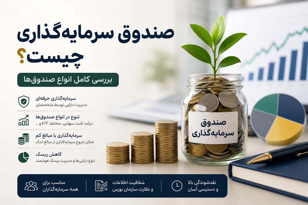 صندوق سرمایه‌گذاری چیست؟ آشنایی کامل با انواع صندوق‌های سرمایه‌گذاری